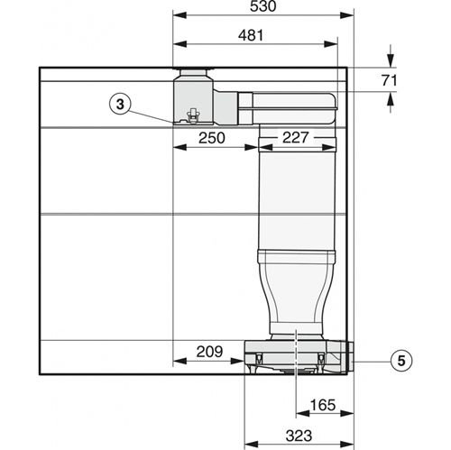 Встраиваемая в столешницу вытяжка Milie CSDA7000 FL Art. 27700050RU