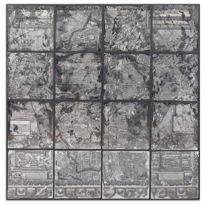 Старая карта Парижа Antique Paris Map UT55005 