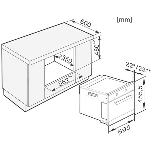 Микроволновая печь Milie M6262TC HVBR Art. 24626200RU