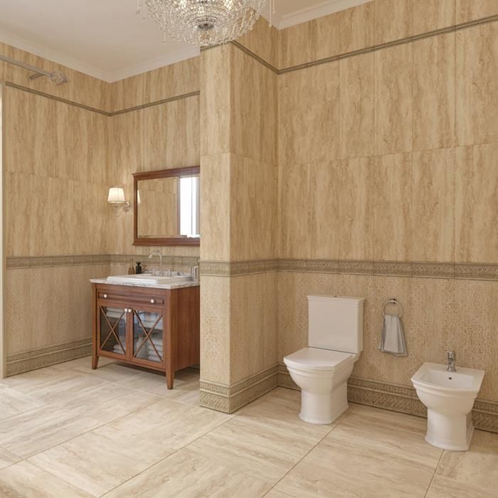 Керамическая плитка для стен Armonia Travertino Ornato Sand Rectificado