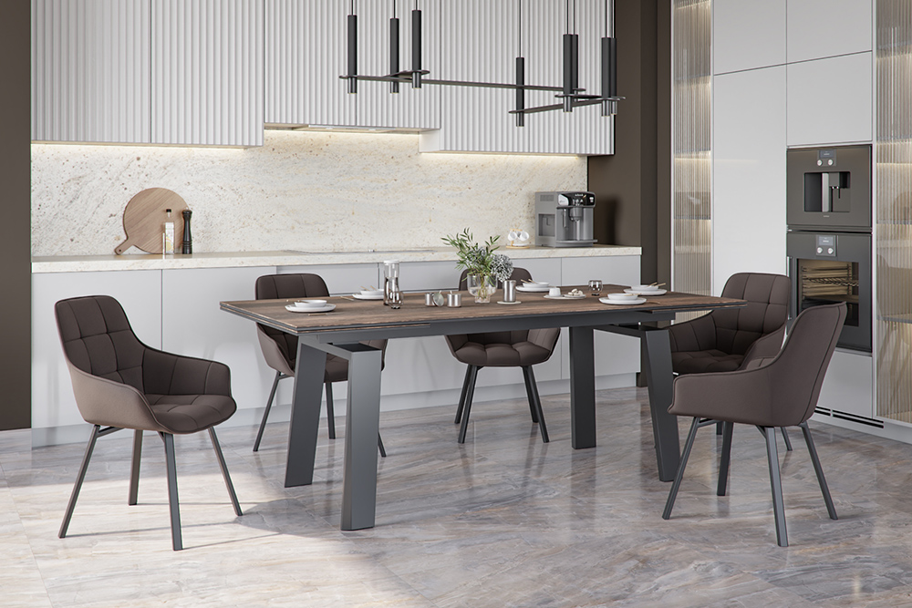 Стол PANAMA 200 DARK OAK CER