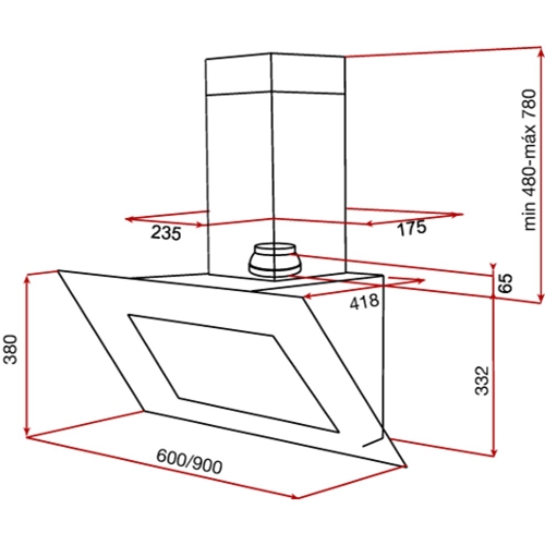 Вытяжка TEKA DVT 980 W