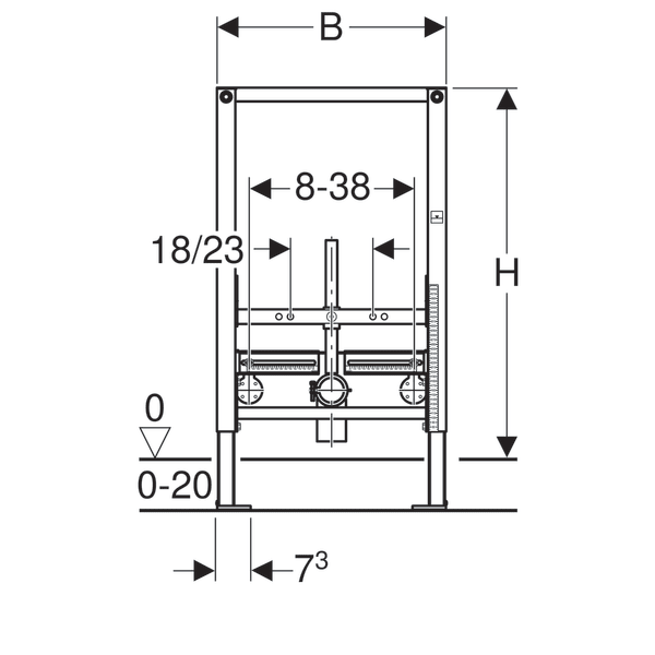Инсталляция Geberit Duofix для биде Art. 111.524.00.1