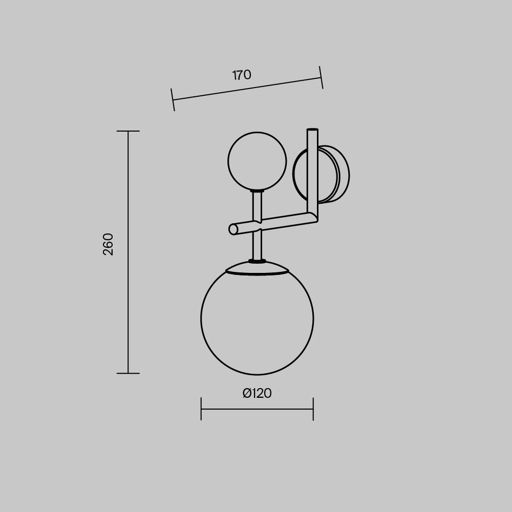Бра Museo Art. MOD436WL-01BS
