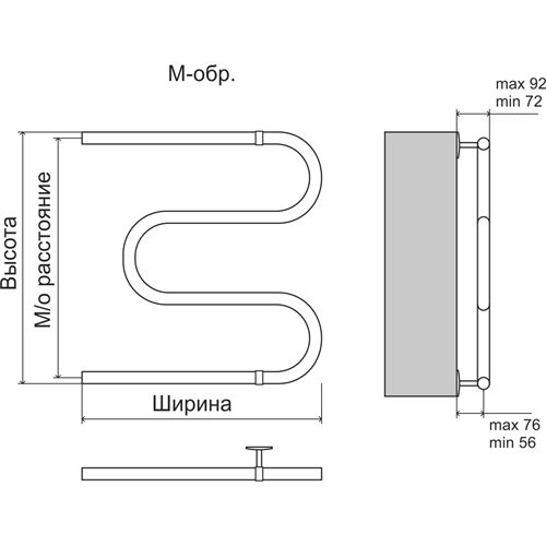 Полотенцесушитель TERMINUS Art. 4620768888137