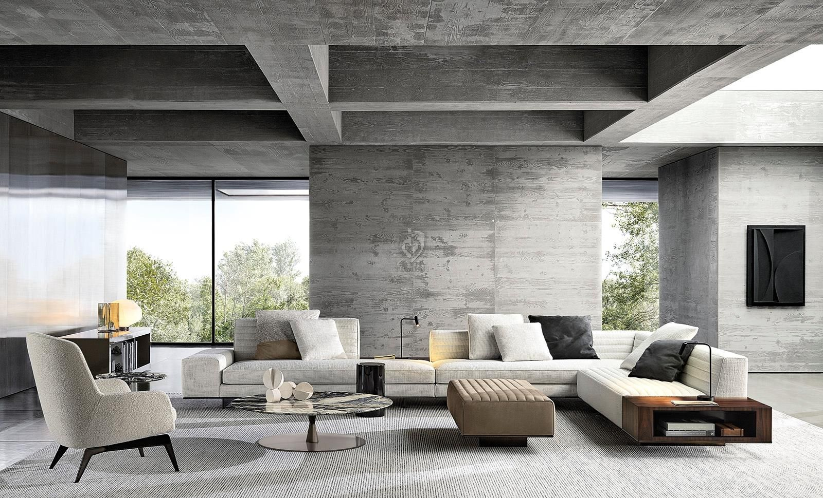 Диван угловой Minotti Roger 3 в салоне Toriani