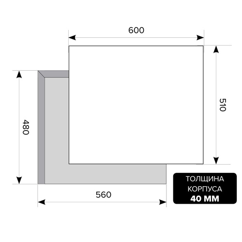 Газовая варочная панель LEX GVS 640 IX Art. CHAO000327