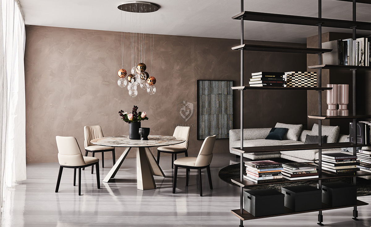 Стол Eliot Keramik Round Cattelan Italia