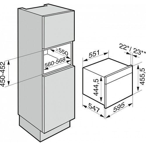 Пароварка с СВЧ Milie DGM7840 EDST/CLST Art. 23784044RU