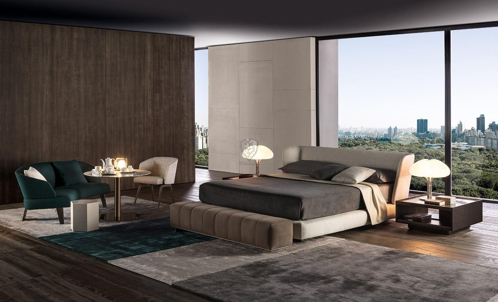 Кровать Minotti Reeves 1
