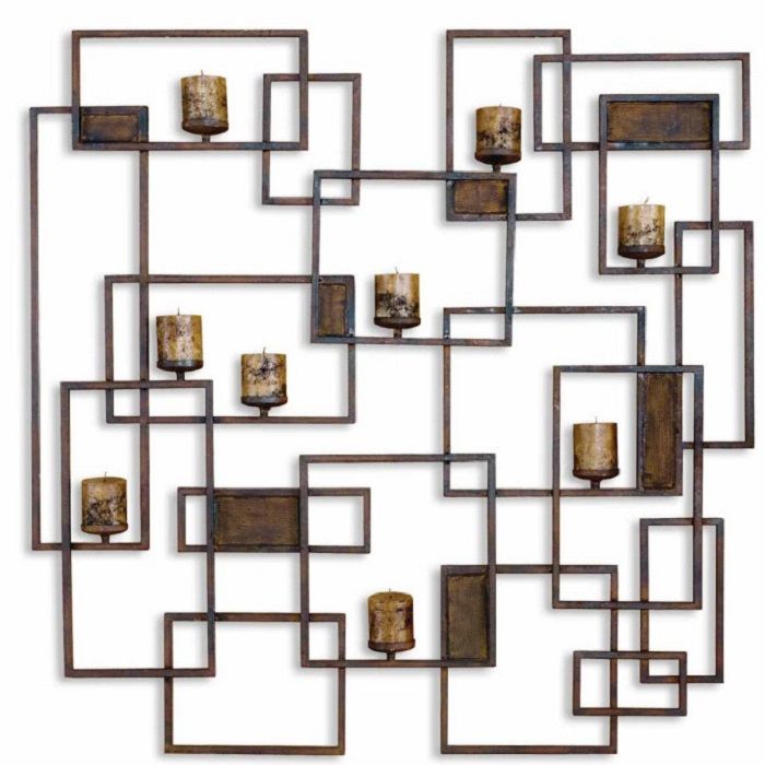 Настенный декор с подсвенчниками Siam, Candlelight Wall Sculpture UT20850 