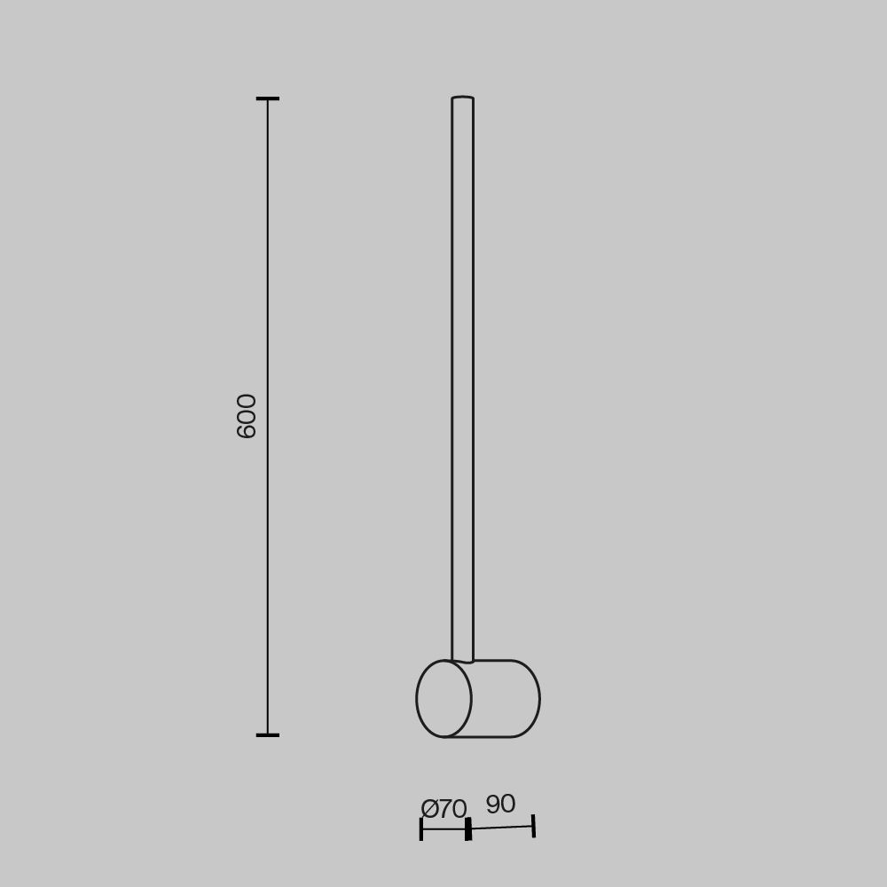 Бра Light stick Art. MOD237WL-L6B3K