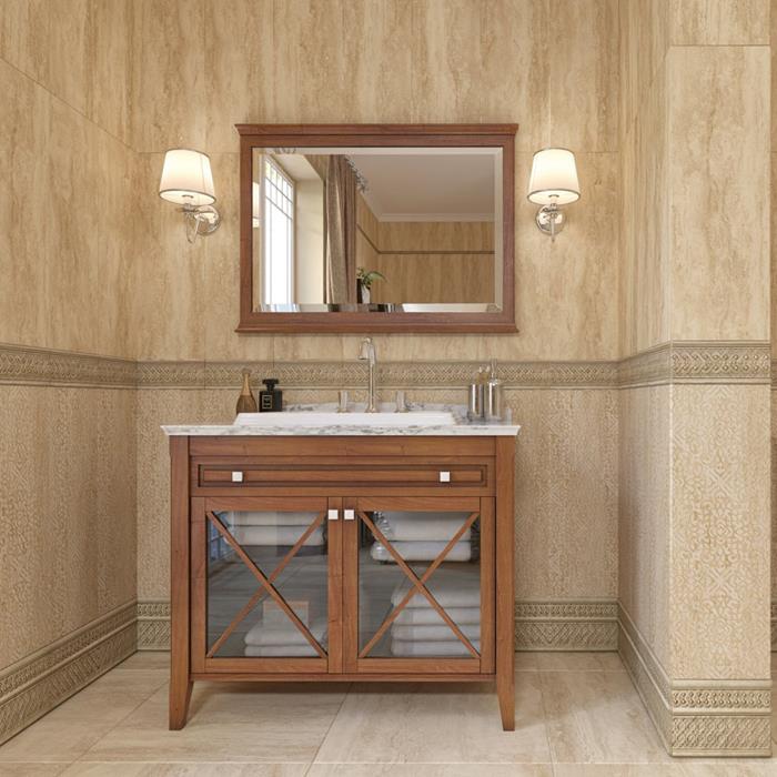 Керамическая плитка для стен Armonia Travertino Ornato Sand Rectificado