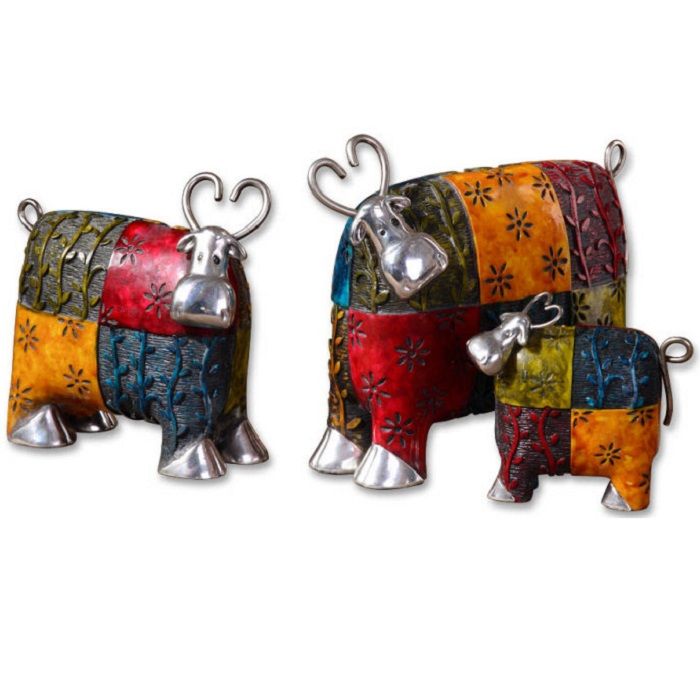Набор статуэток из 3-х шт Colorful Cows UT19058 