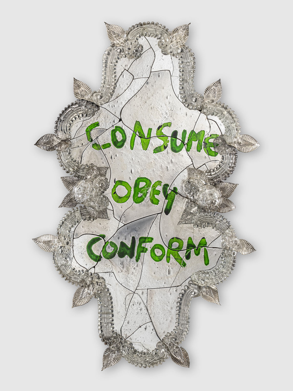 Зеркало Consume Obey Conform Art. MIR-MEL-002-ST