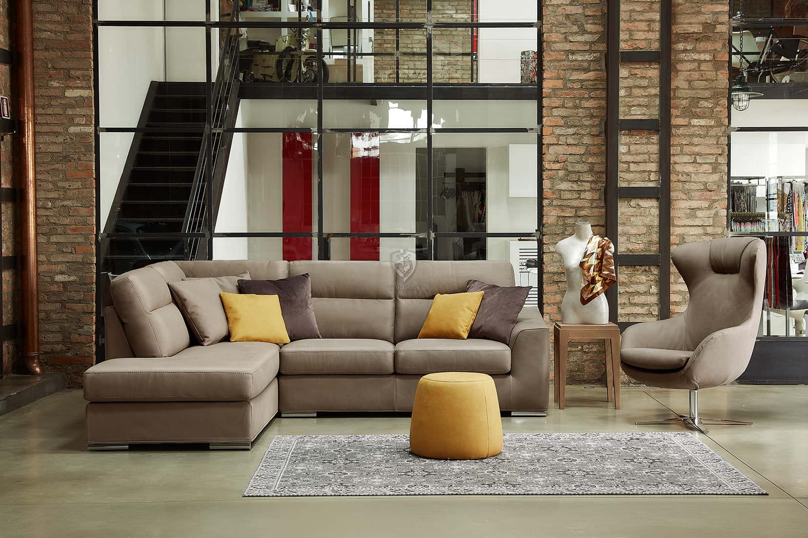 Диван угловой MALAGA COMFORT Art. 95x210SX/172DX в салоне Toriani