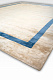 Тканый ковер LEMURE White & Blue Art. LB32466