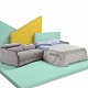 Диван-кровать Paganini Art. 3PL/1BR/RECLINE/1BR/POUF в салоне Toriani