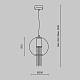 Подвесной светильник Flusso Art. P095PL-01BZ