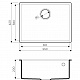 Кухонная мойка TEDORI 54-U BL Art. 4993988
