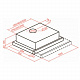 Вытяжка TEKA LS 60 BLACK GLASS